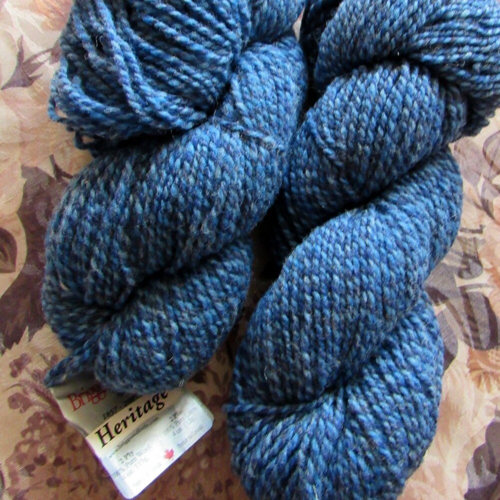 lot 2 sks Briggs & Little Heritage 100% Wool Yarn 2-ply,113g each